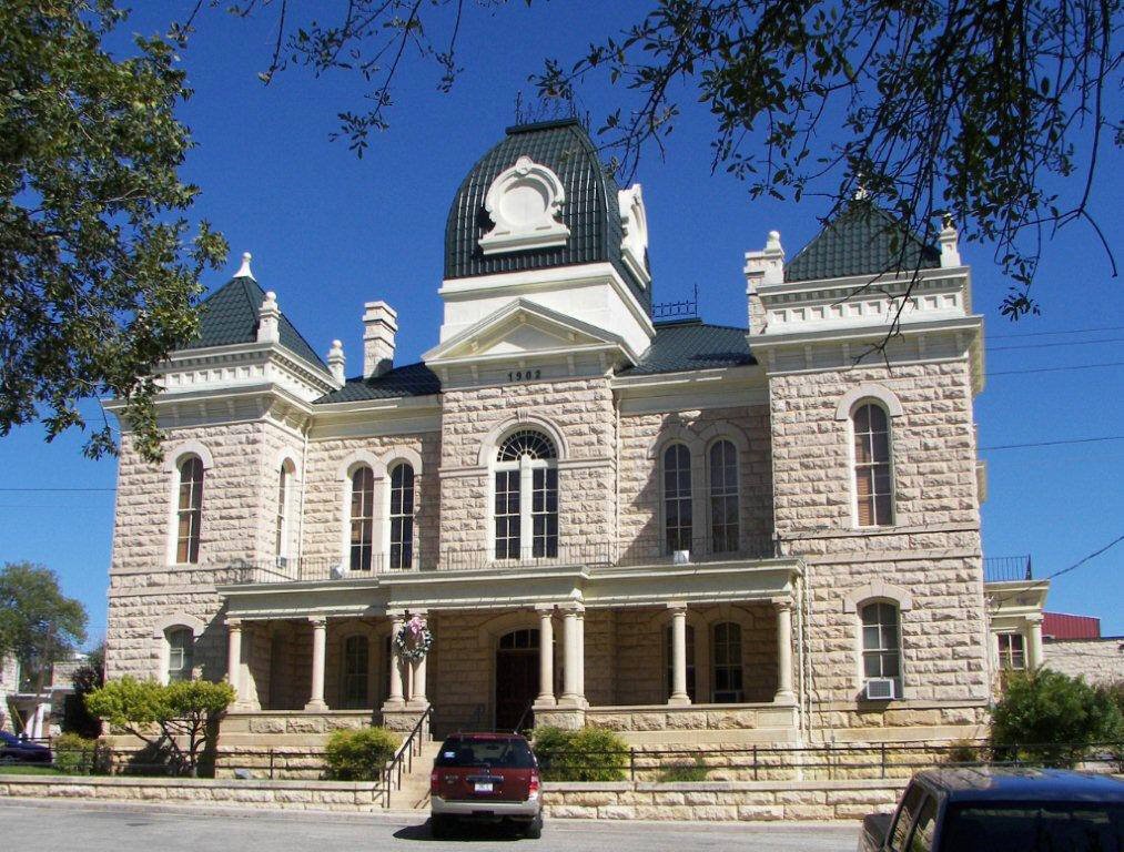 Crockett County Courthouse in Ozona, Texas, featuring Future Roof